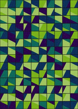 Soyut Geometrik Desen üretken hesaplama sanatı çizimi