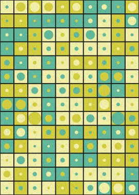 Soyut Geometrik Desen üretken hesaplama sanatı çizimi