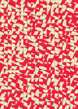 Soyut Geometrik Desen üretken hesaplama sanatı çizimi