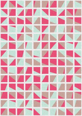 Soyut Geometrik Desen üretken hesaplama sanatı çizimi 