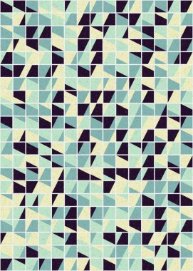 Soyut Geometrik Desen üretken hesaplama sanatı çizimi