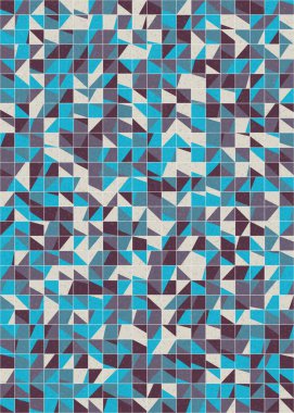 Soyut Geometrik Desen üretken hesaplama sanatı çizimi