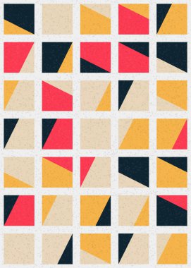 Soyut Geometrik Desen üretken hesaplama sanatı çizimi