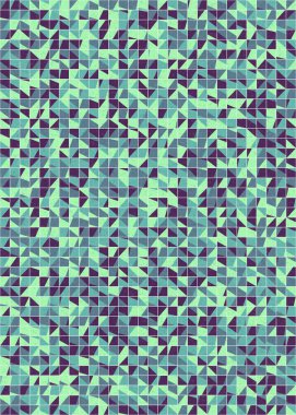 Soyut Geometrik Desen üretken hesaplama sanatı çizimi