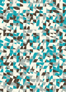 Soyut Geometrik Desen üretken hesaplama sanatı çizimi