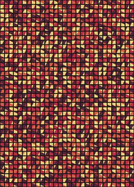 Soyut Geometrik Desen üretken hesaplama sanatı çizimi