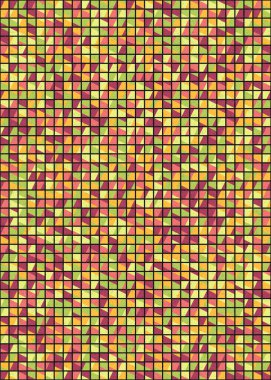 Soyut Geometrik Desen üretken hesaplama sanatı çizimi