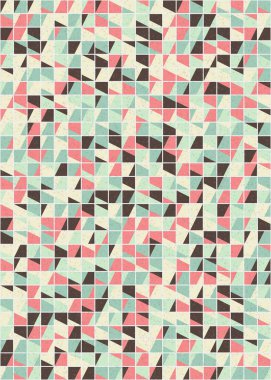 Soyut Geometrik Desen üretken hesaplama sanatı çizimi