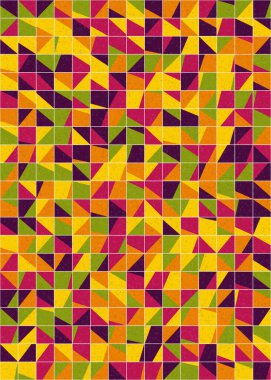 Soyut Geometrik Desen üretken hesaplama sanatı çizimi