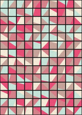 Soyut geometrik desen, sanat çizimi