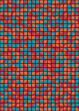 Soyut Geometrik Desen üretken hesaplama sanatı çizimi