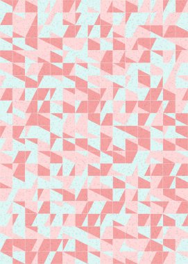 Soyut Geometrik Desen üretken hesaplama sanatı çizimi