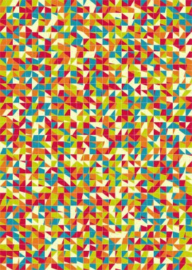 Soyut Geometrik Desen üretken hesaplama sanatı çizimi