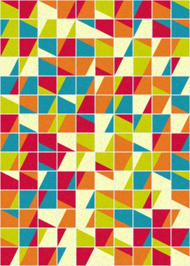 Soyut Geometrik Desen üretken hesaplama sanatı çizimi