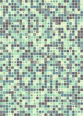 Soyut Geometrik Desen üretken hesaplama sanatı çizimi