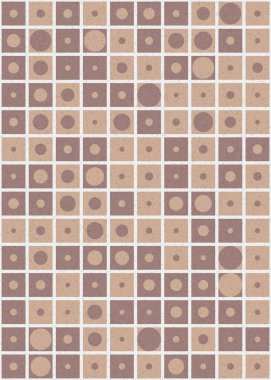 Soyut Geometrik Desen üretken hesaplama sanatı çizimi