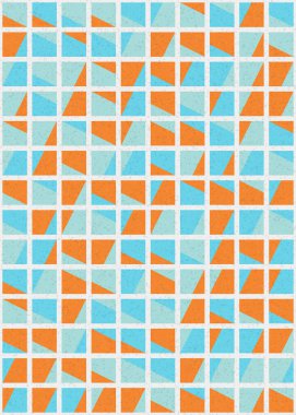 Soyut Geometrik Desen üretken hesaplama sanatı çizimi