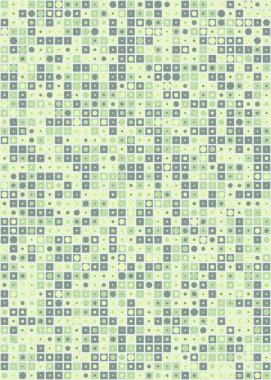 Soyut Geometrik Desen üretken hesaplama sanatı çizimi