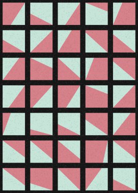 Soyut Geometrik Desen üretken hesaplama sanatı çizimi