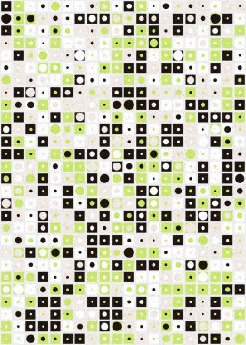 Soyut Geometrik Desen üretken hesaplama sanatı çizimi