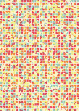 Soyut Geometrik Desen üretken hesaplama sanatı çizimi