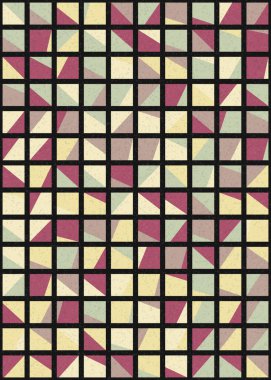 Soyut Geometrik Desen üretken hesaplama sanatı çizimi