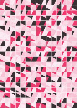 Soyut Geometrik Desen üretken hesaplama sanatı çizimi