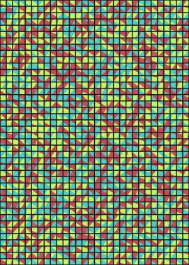 Soyut Geometrik Desen üretken hesaplama sanatı çizimi