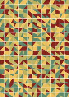 Soyut Geometrik Desen üretken hesaplama sanatı çizimi