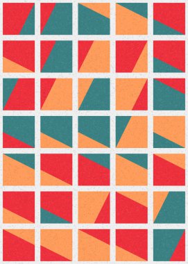 Soyut Geometrik Desen üretken hesaplama sanatı çizimi