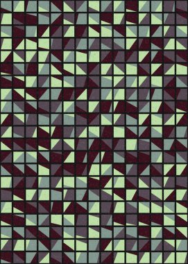 Soyut Geometrik Desen üretken hesaplama sanatı çizimi