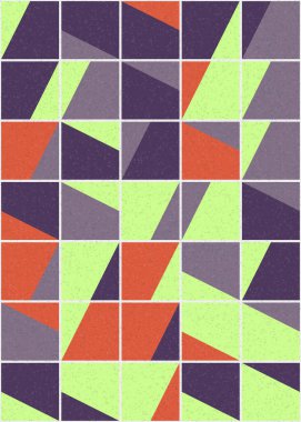 Soyut Geometrik Desen üretken hesaplama sanatı çizimi