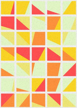 Soyut Geometrik Desen üretken hesaplama sanatı çizimi