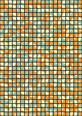 Soyut Geometrik Desen üretken hesaplama sanatı çizimi