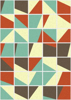 Soyut Geometrik Desen üretken hesaplama sanatı çizimi