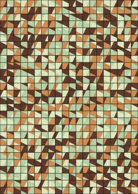 Soyut Geometrik Desen üretken hesaplama sanatı çizimi