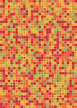 Soyut Geometrik Desen üretken hesaplama sanatı çizimi