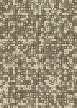 Soyut Geometrik Desen üretken hesaplama sanatı çizimi