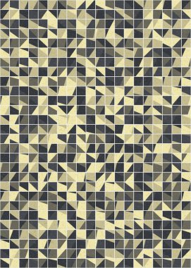 Soyut Geometrik Desen üretken hesaplama sanatı çizimi