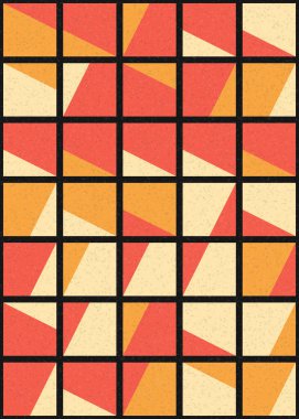 Soyut Geometrik Desen üretken hesaplama sanatı çizimi