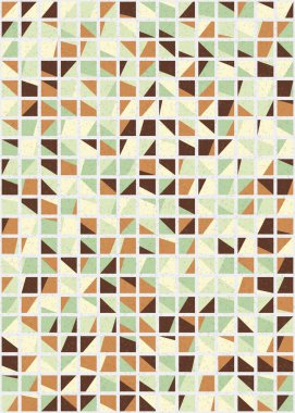 Soyut Geometrik Desen üretken hesaplama sanatı çizimi