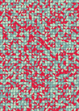 Soyut Geometrik Desen üretken hesaplama sanatı çizimi