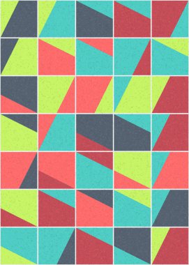 Soyut Geometrik Desen üretken hesaplama sanatı çizimi