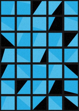 Soyut Geometrik Desen üretken hesaplama sanatı çizimi