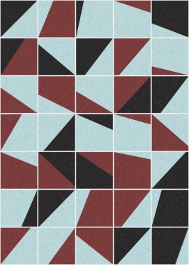 Soyut Geometrik Desen üretken hesaplama sanatı çizimi