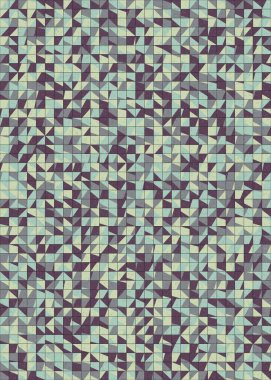 Soyut Geometrik Desen üretken hesaplama sanatı çizimi