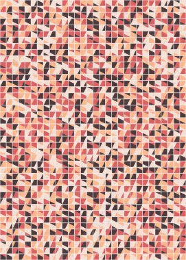 Soyut Geometrik Desen üretken hesaplama sanatı çizimi