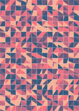 Soyut Geometrik Desen üretken hesaplama sanatı çizimi