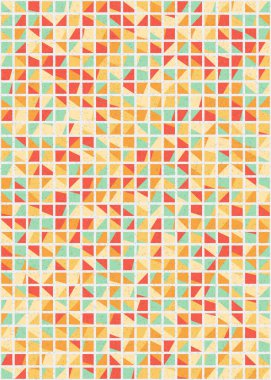 Soyut Geometrik Desen üretken hesaplama sanatı çizimi