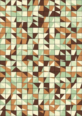 Soyut Geometrik Desen üretken hesaplama sanatı çizimi 